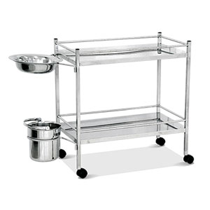 CARRO CURATIVO TOTALMENTE DE AÇO INOXIDÁVEL