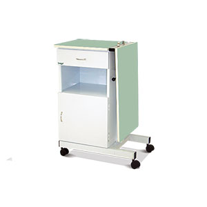 MESA DE CABECEIRA COM MESA REFEIÇÃO ACOPLADA TAMPOS EM LAMINADO MELAMÍNICO